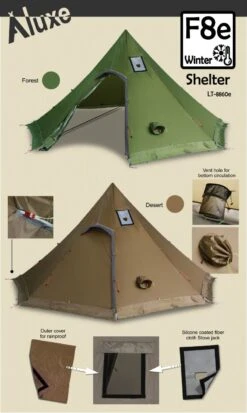 Luxe Outdoor F8e Winter Shelter - Green -Camping I Det Fri 167629933 origpic 702782 1
