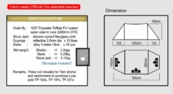 Luxe Outdoor Twin Shelter With Stove Jack 4p Tent -Camping I Det Fri twinshelter backpackinglightse specs