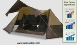 Luxe Outdoor Twin Shelter With Stove Jack 4p Tent -Camping I Det Fri twinshelter backpackinglightse withrectinner